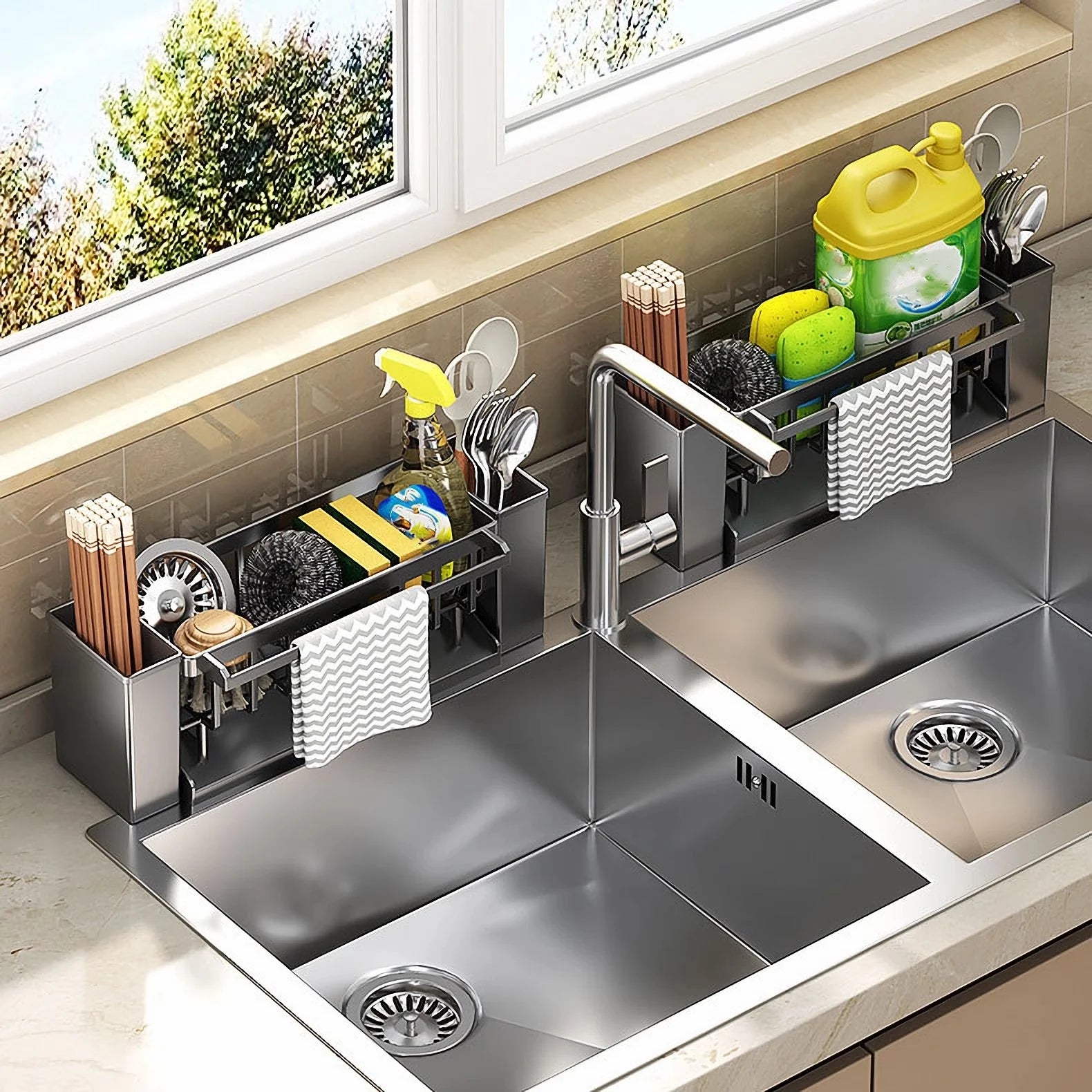 Kitchen Bathroom Sink Organiser