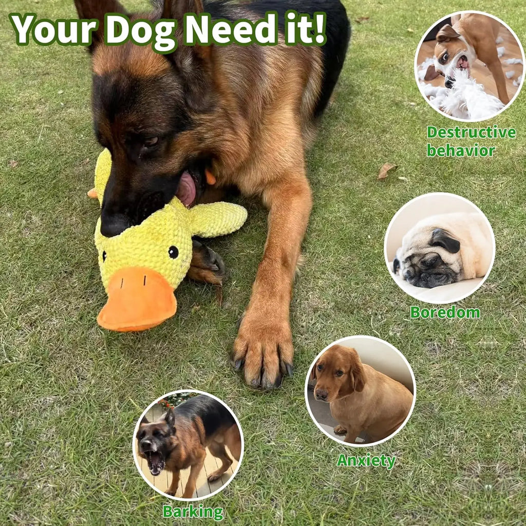 Plush Duck Dog Toy