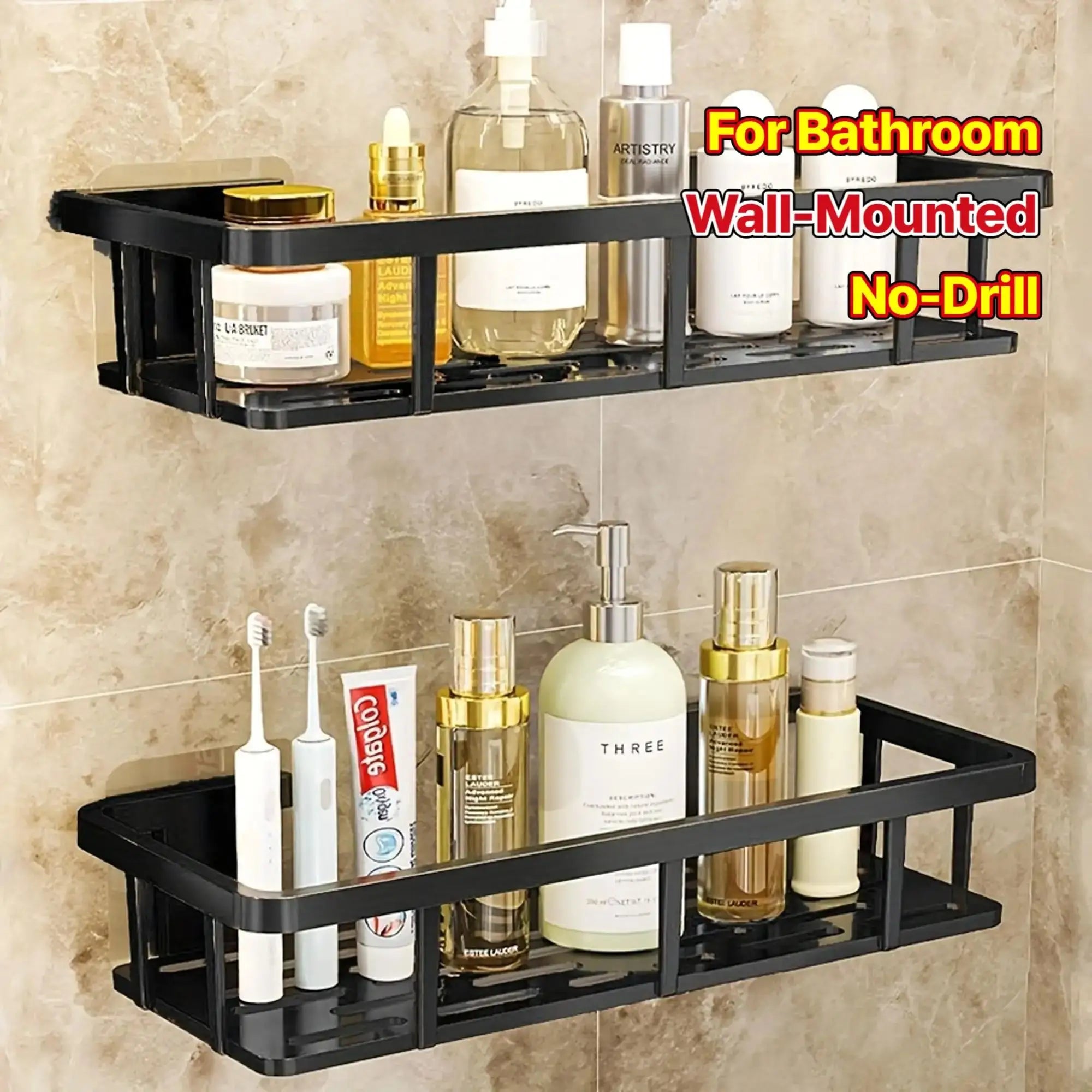 Bathroom Shelf No-Drill