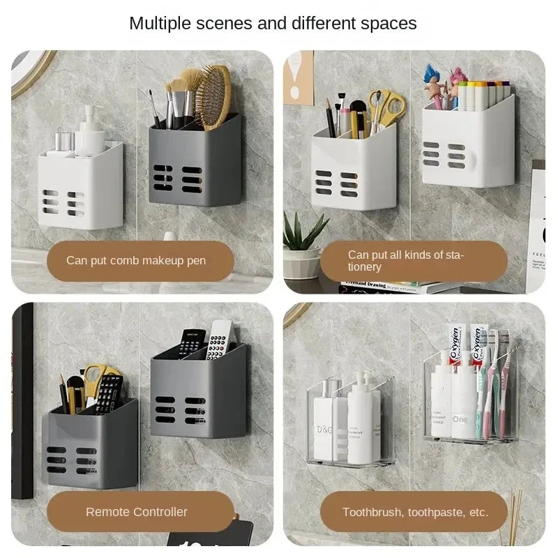 No-Drill Makeup Storage Shelf