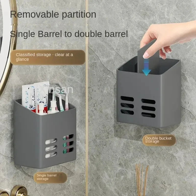 No-Drill Makeup Storage Shelf