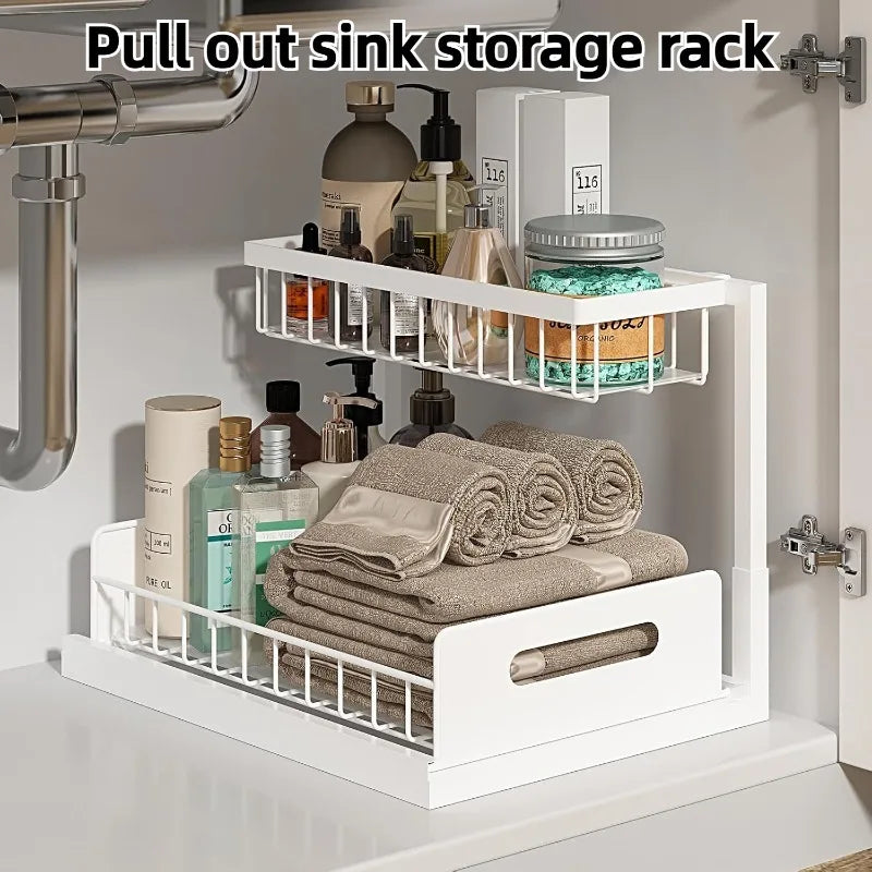 2-Tier Sliding Sink Organizer