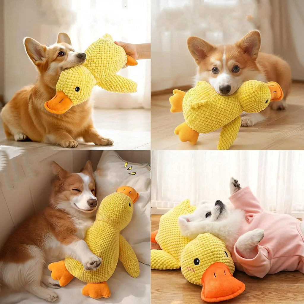 Plush Duck Dog Toy