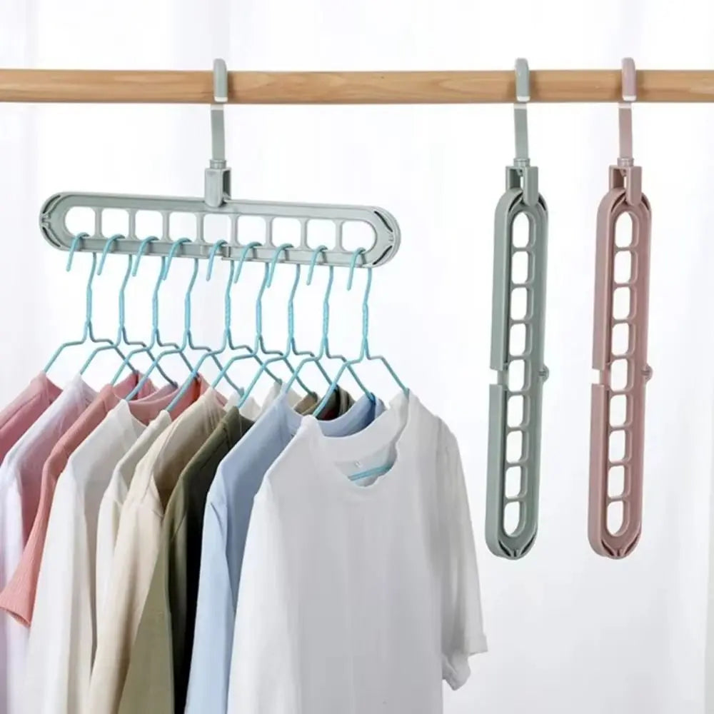 Foldable 9-Hole Storage Rack