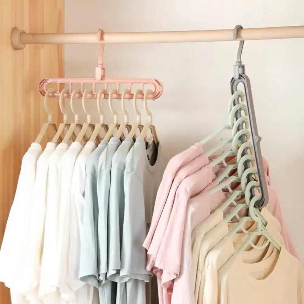 Foldable 9-Hole Storage Rack