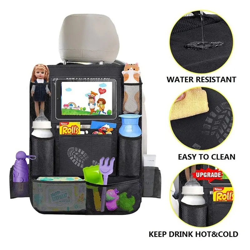 Car Backseat Organizer with Tablet Holder