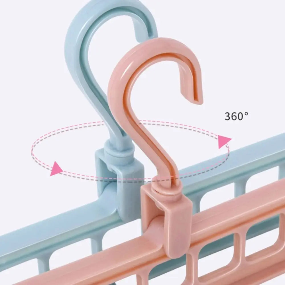 Foldable 9-Hole Storage Rack
