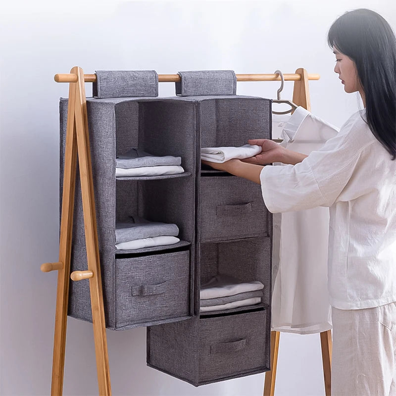 Portable Wardrobe Hanging Storage