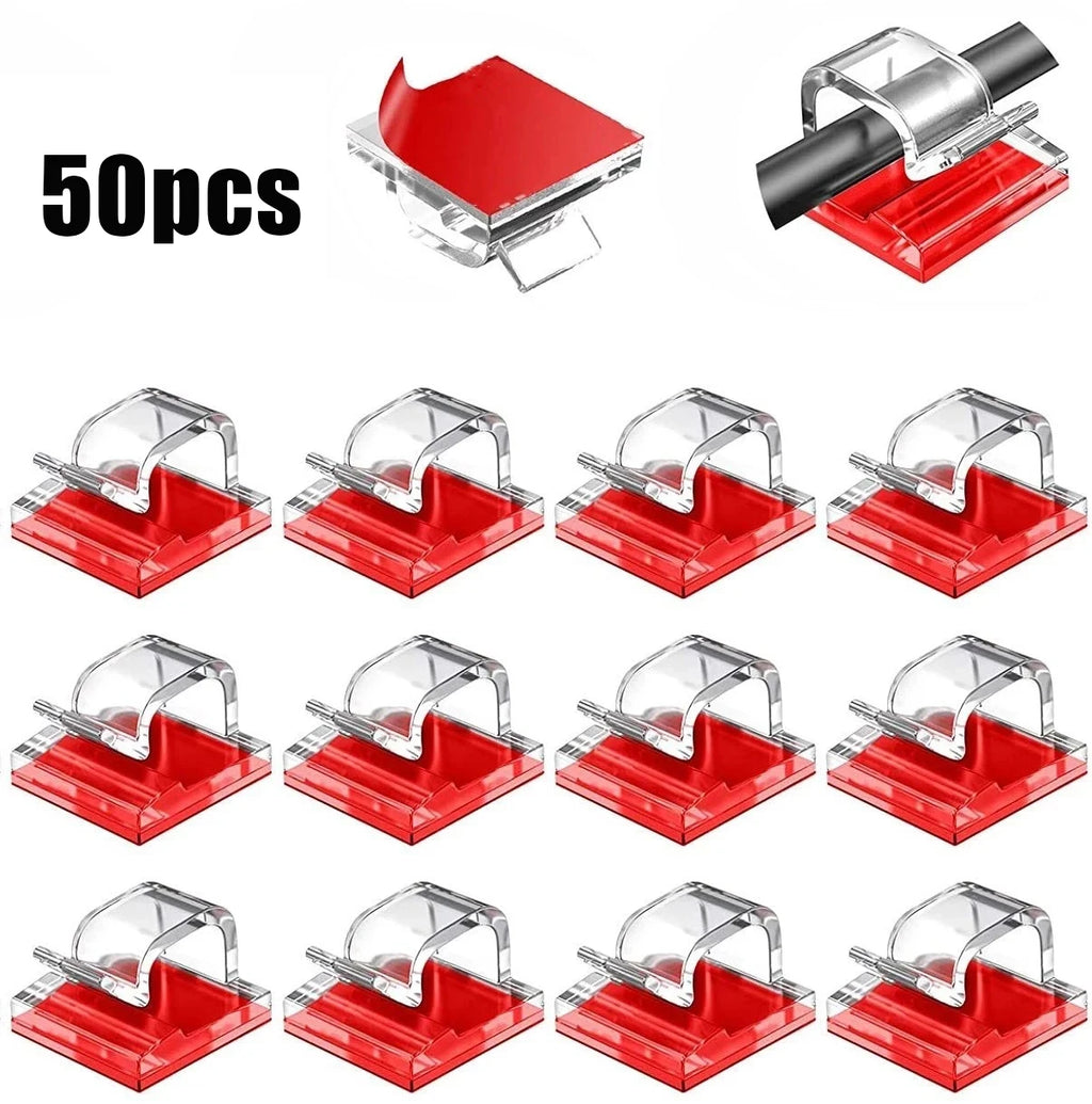 Wall Mount Cable Clips 50pcs
