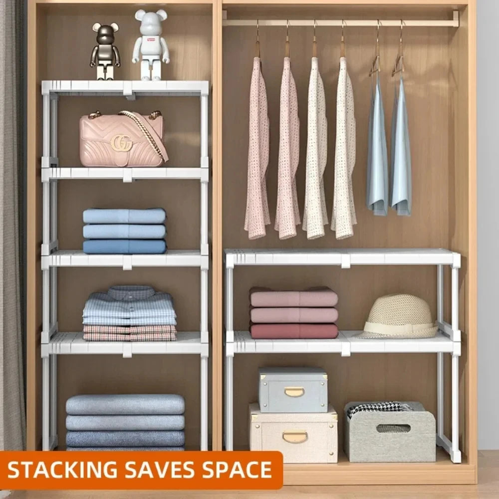 Closet Shelf Wardrobe Organizer