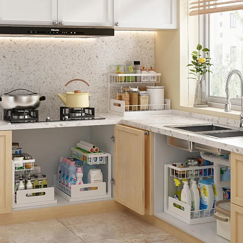 2-Tier Sliding Sink Organizer