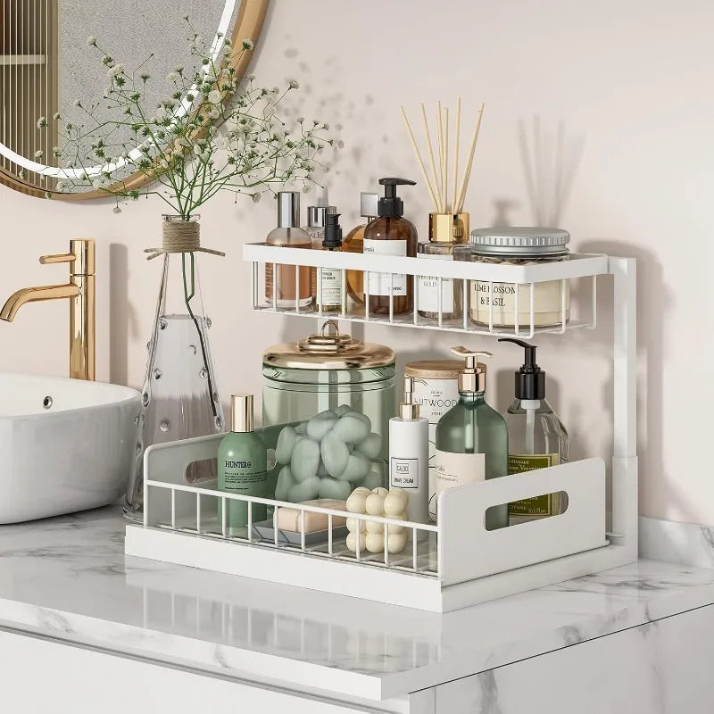 2-Tier Sliding Sink Organizer