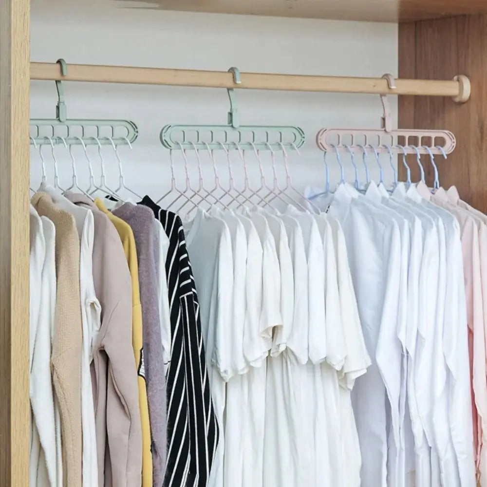 Foldable 9-Hole Storage Rack