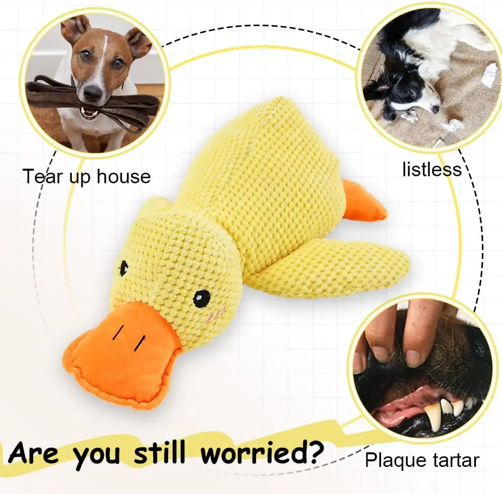 Plush Duck Dog Toy