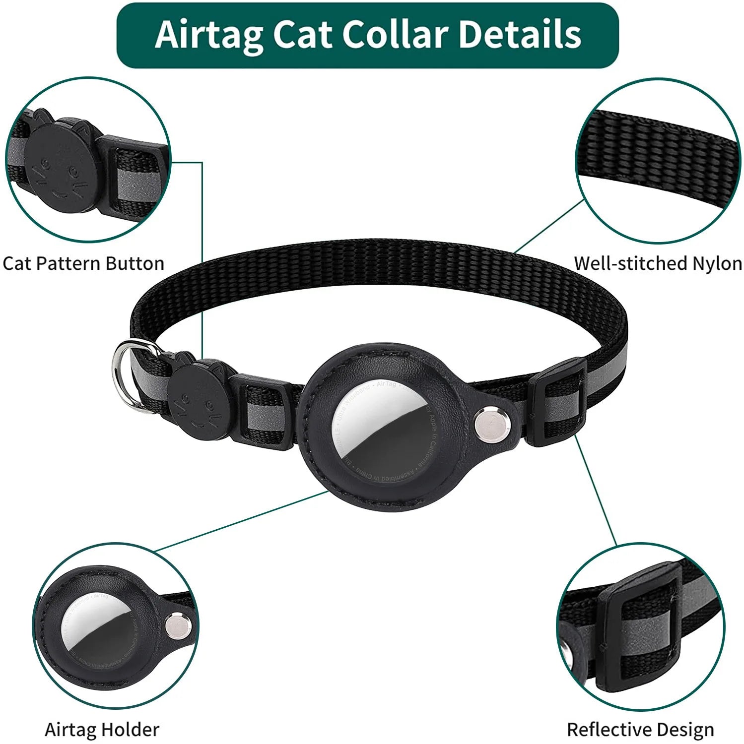 Breakaway AirTag Cat Collar