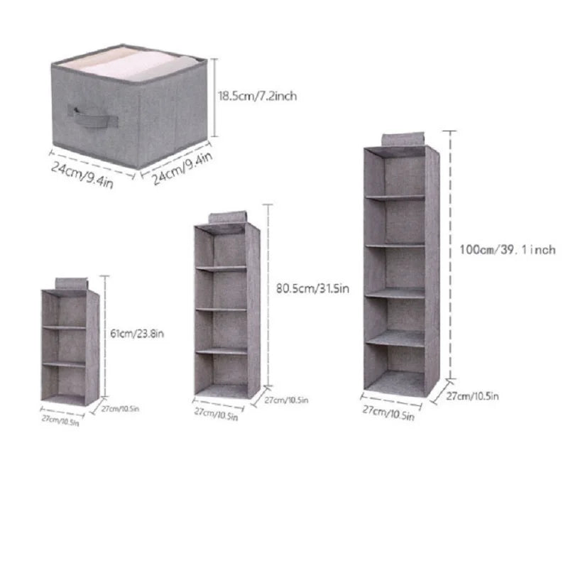 Portable Wardrobe Hanging Storage