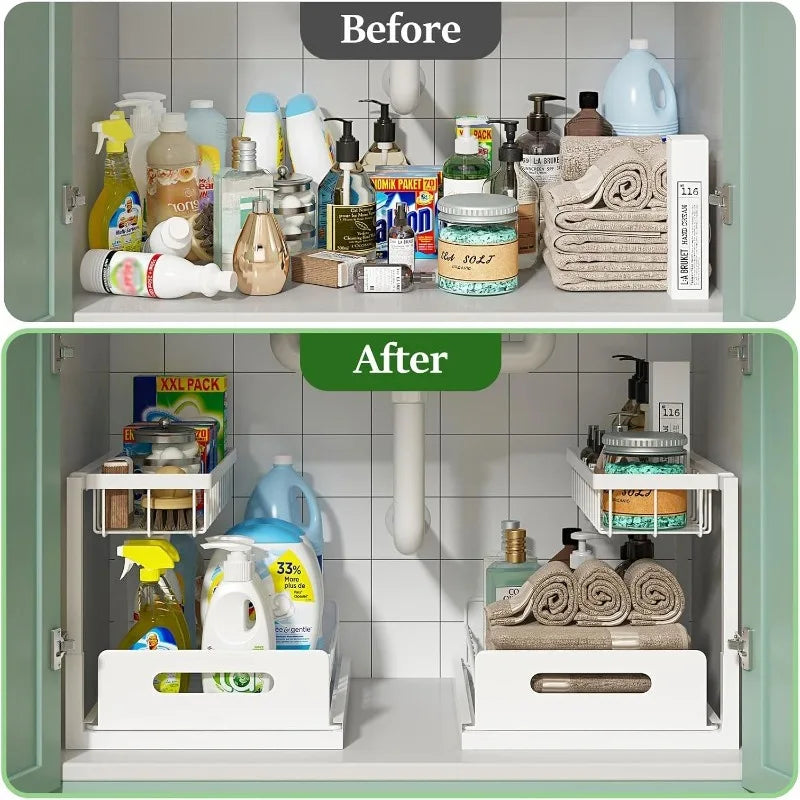 2-Tier Sliding Sink Organizer