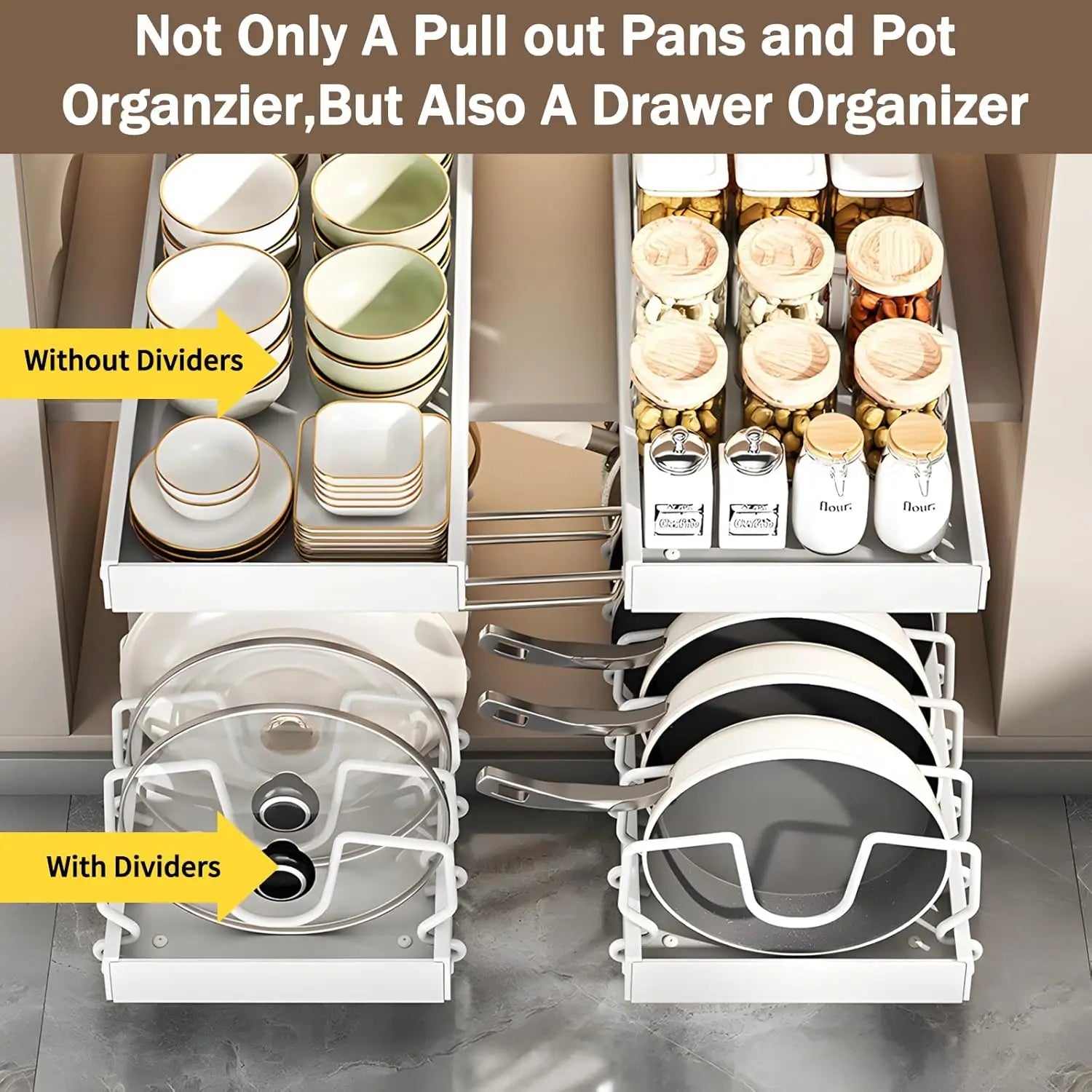 Pots and Pans Pull-Out Organizer
