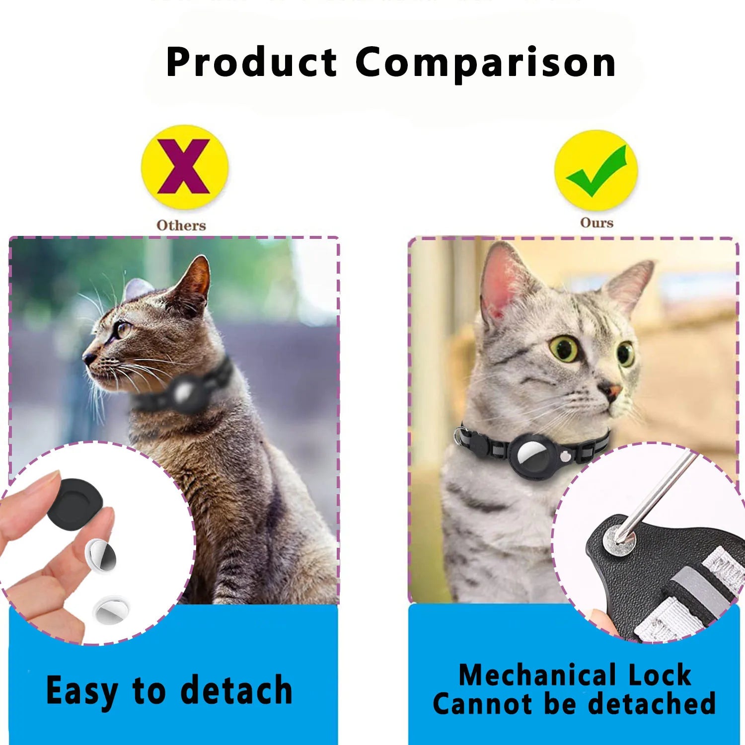 Breakaway AirTag Cat Collar