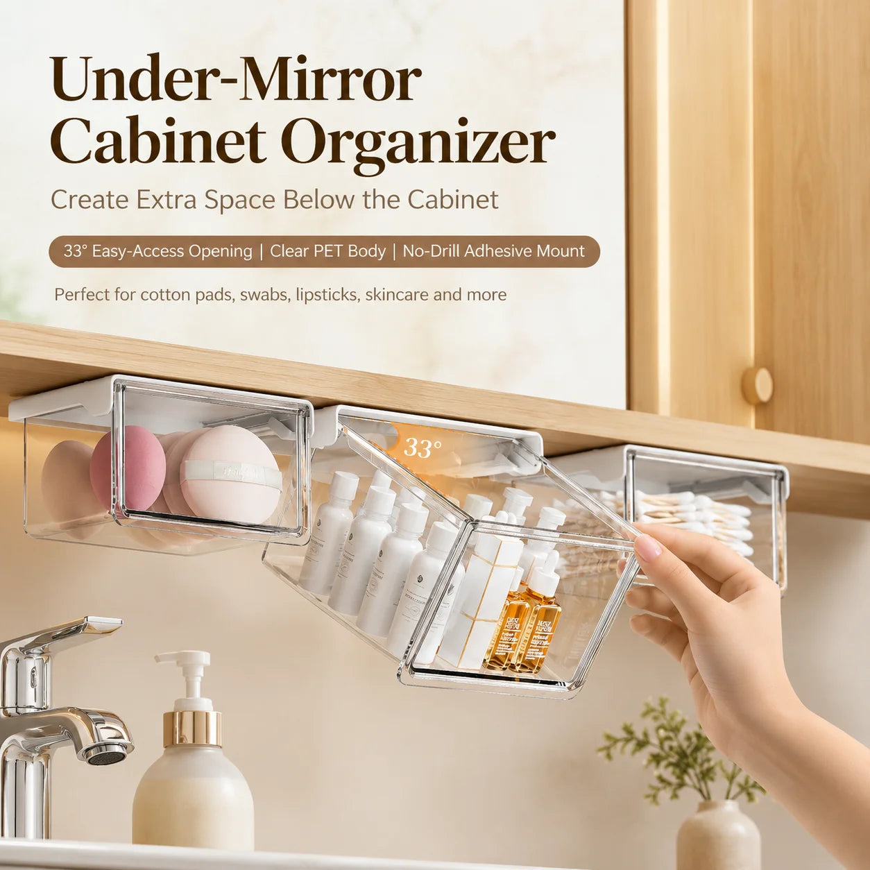 Under Cabinet Tilt Storage Box