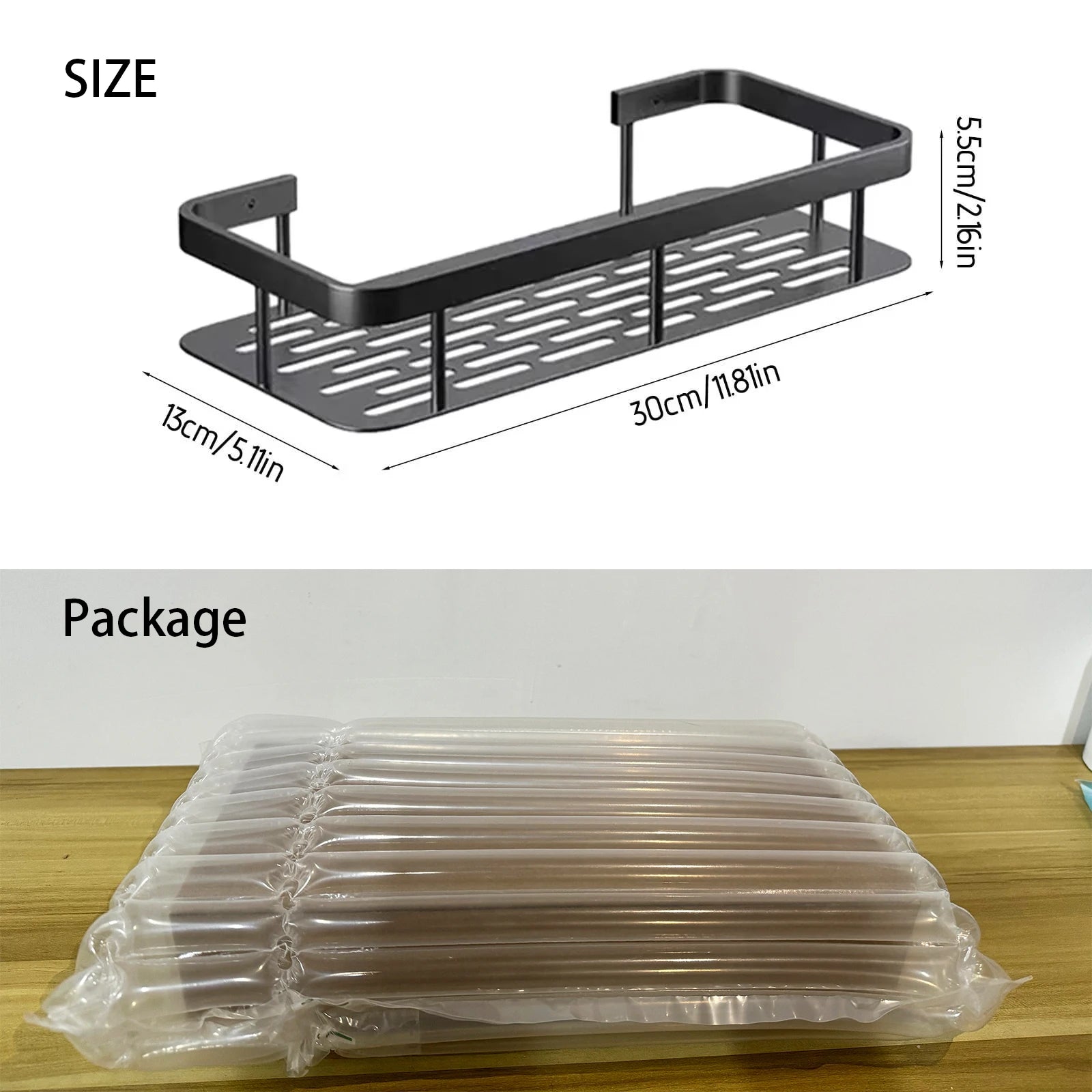 Punch-Free Bathroom Shelf