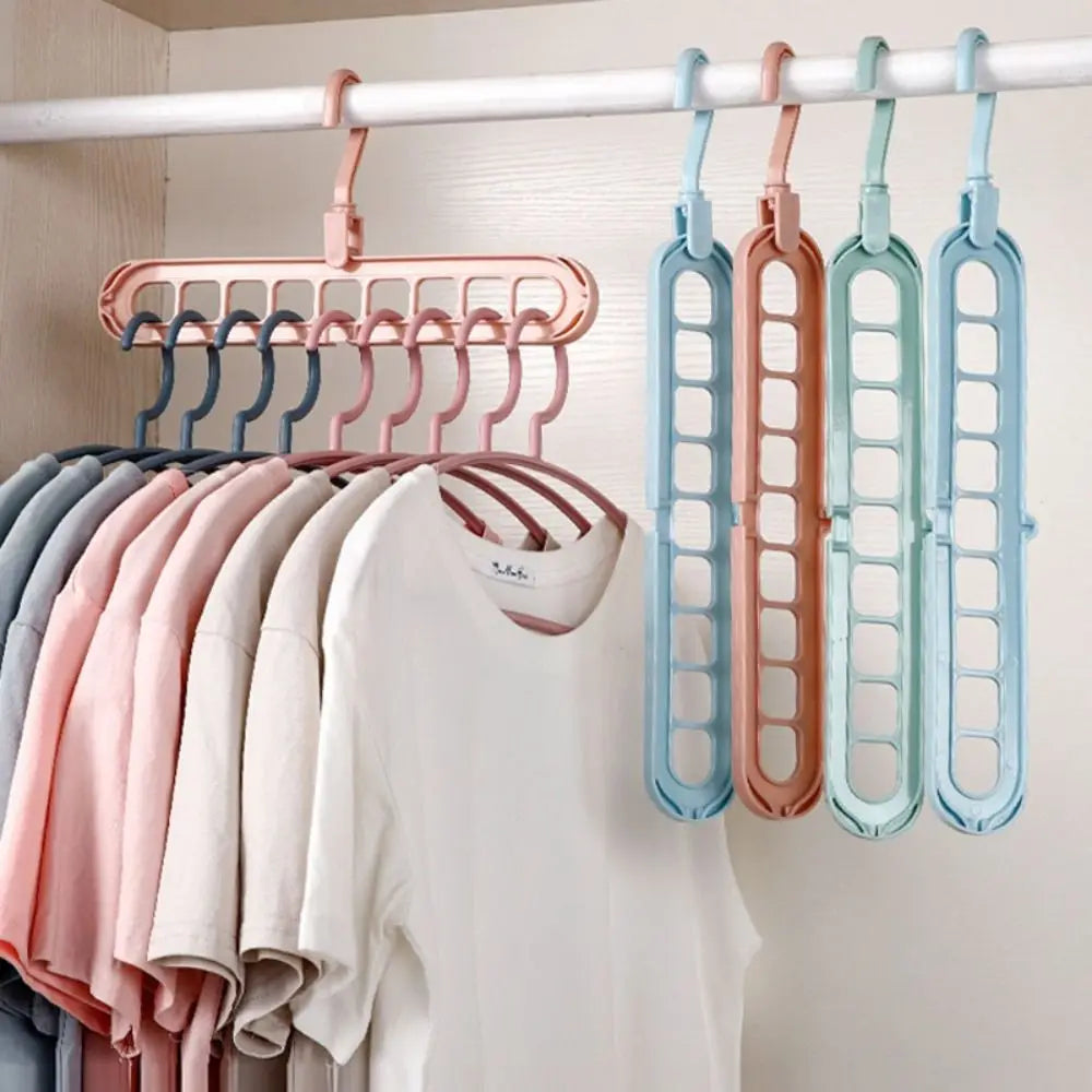 Foldable 9-Hole Storage Rack