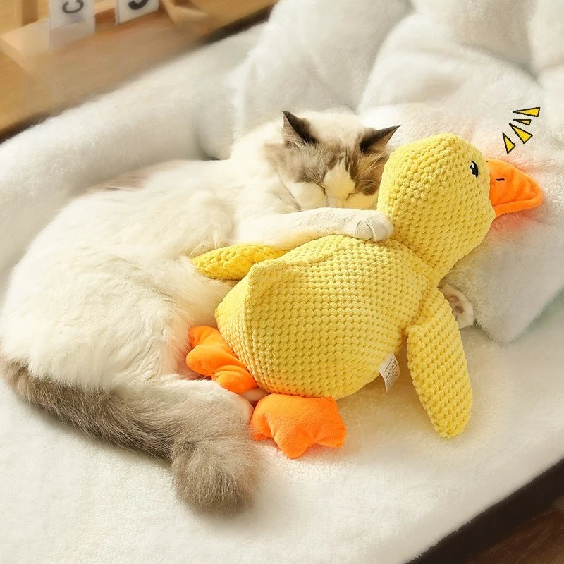 Plush Duck Dog Toy