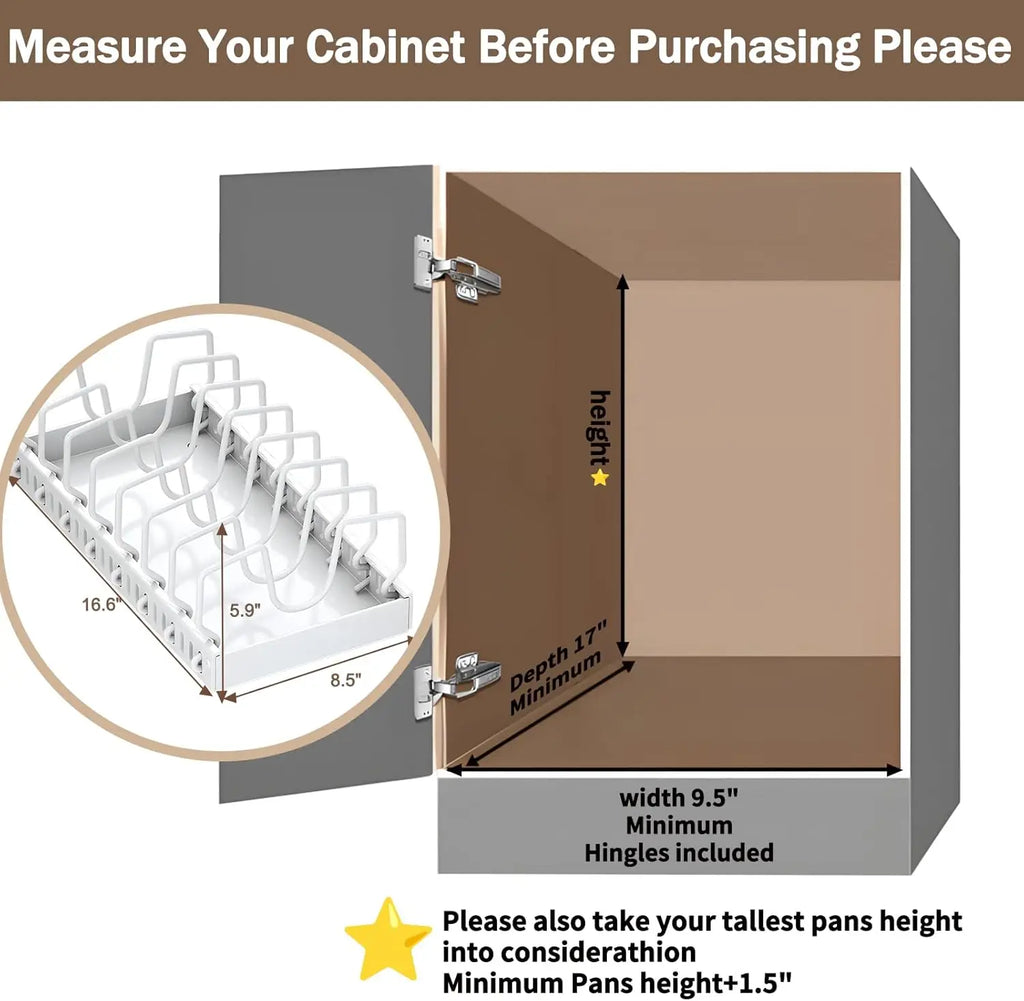 Pots and Pans Pull-Out Organizer
