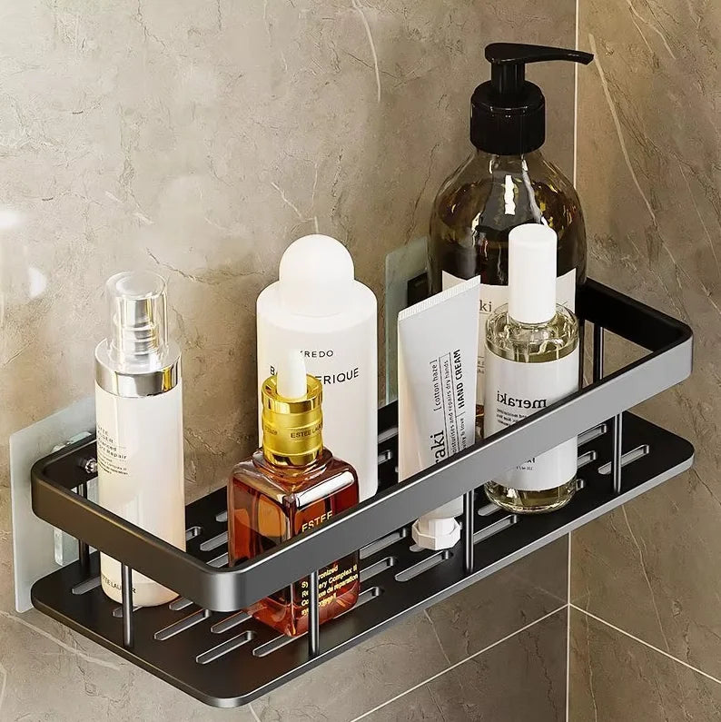 Punch-Free Bathroom Shelf