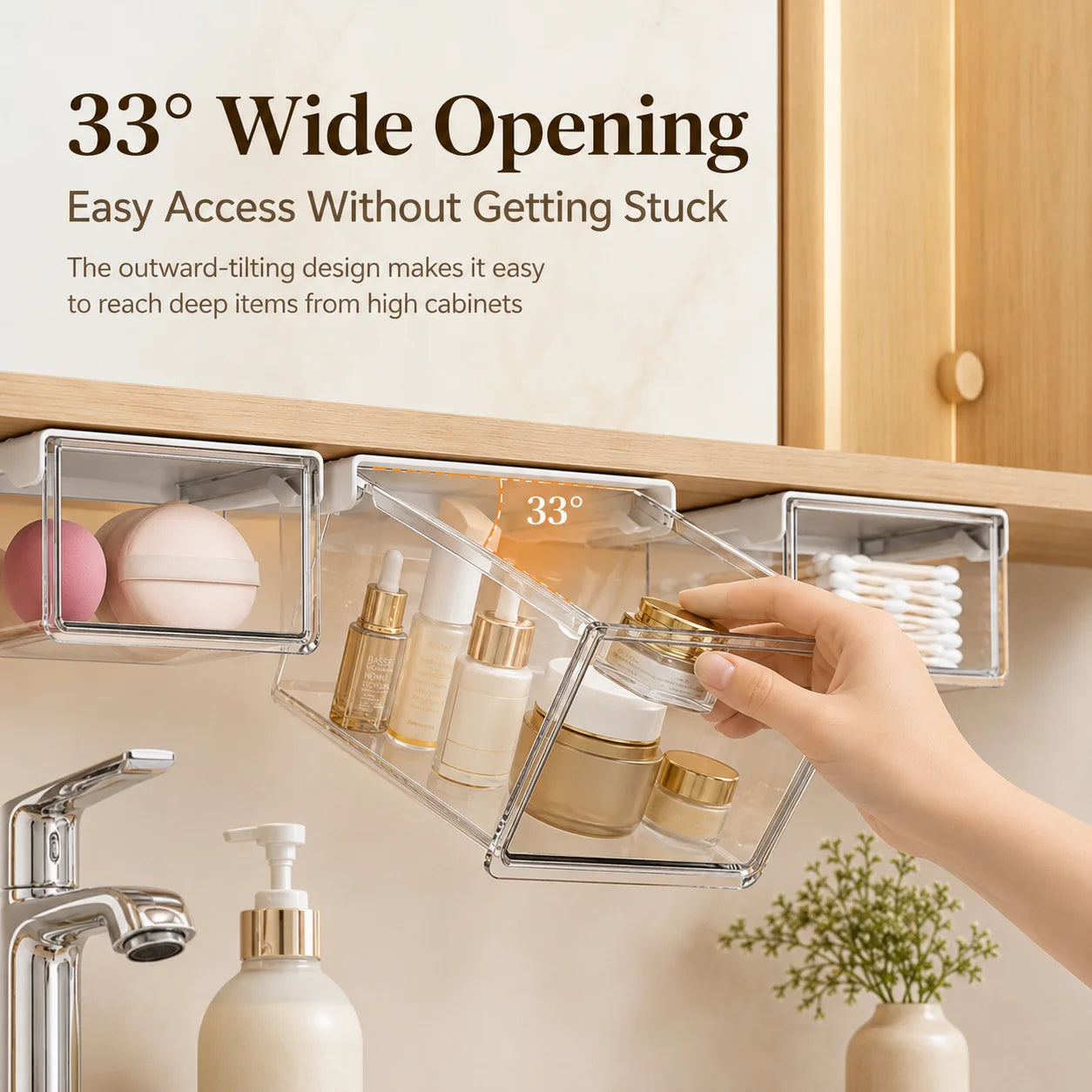 Under Cabinet Tilt Storage Box