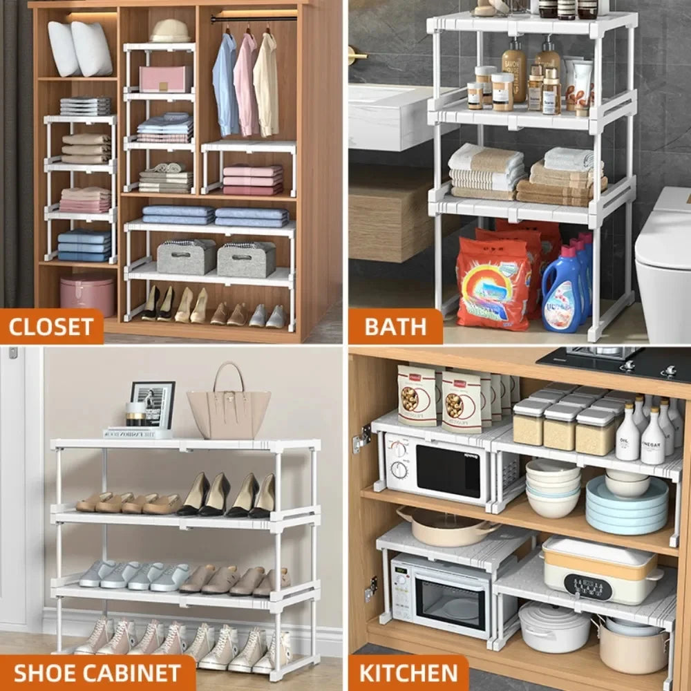 Closet Shelf Wardrobe Organizer