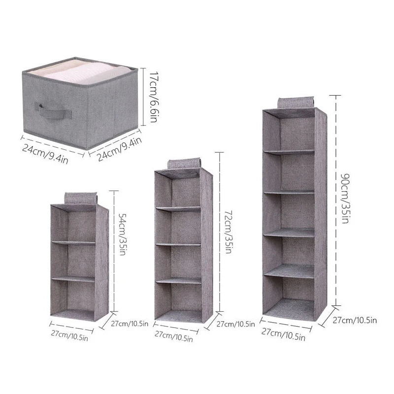 Portable Wardrobe Hanging Storage