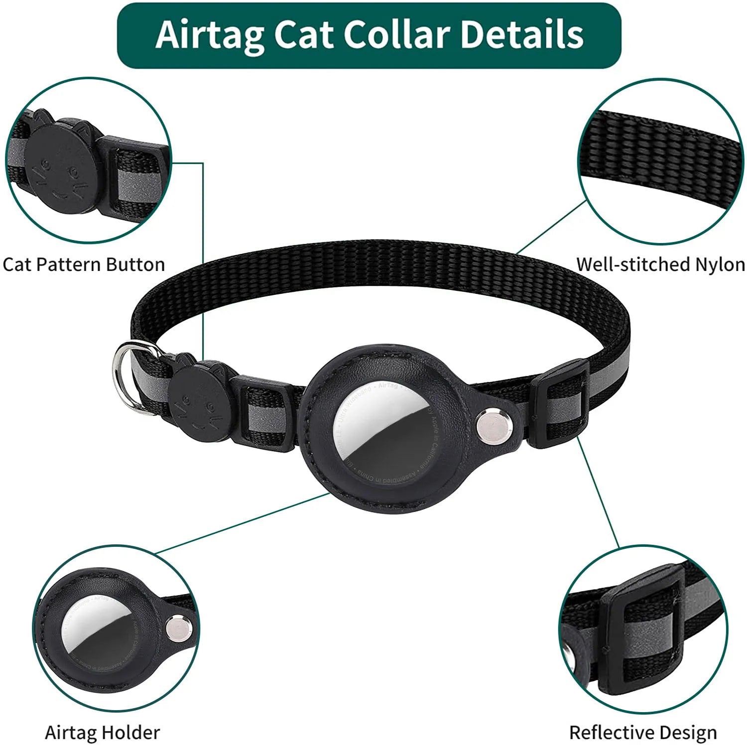 Breakaway AirTag Cat Collar